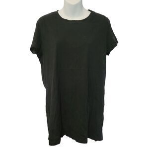 2/$20 Joe Fresh Plain Black Top Tee T-shirt Size: XL